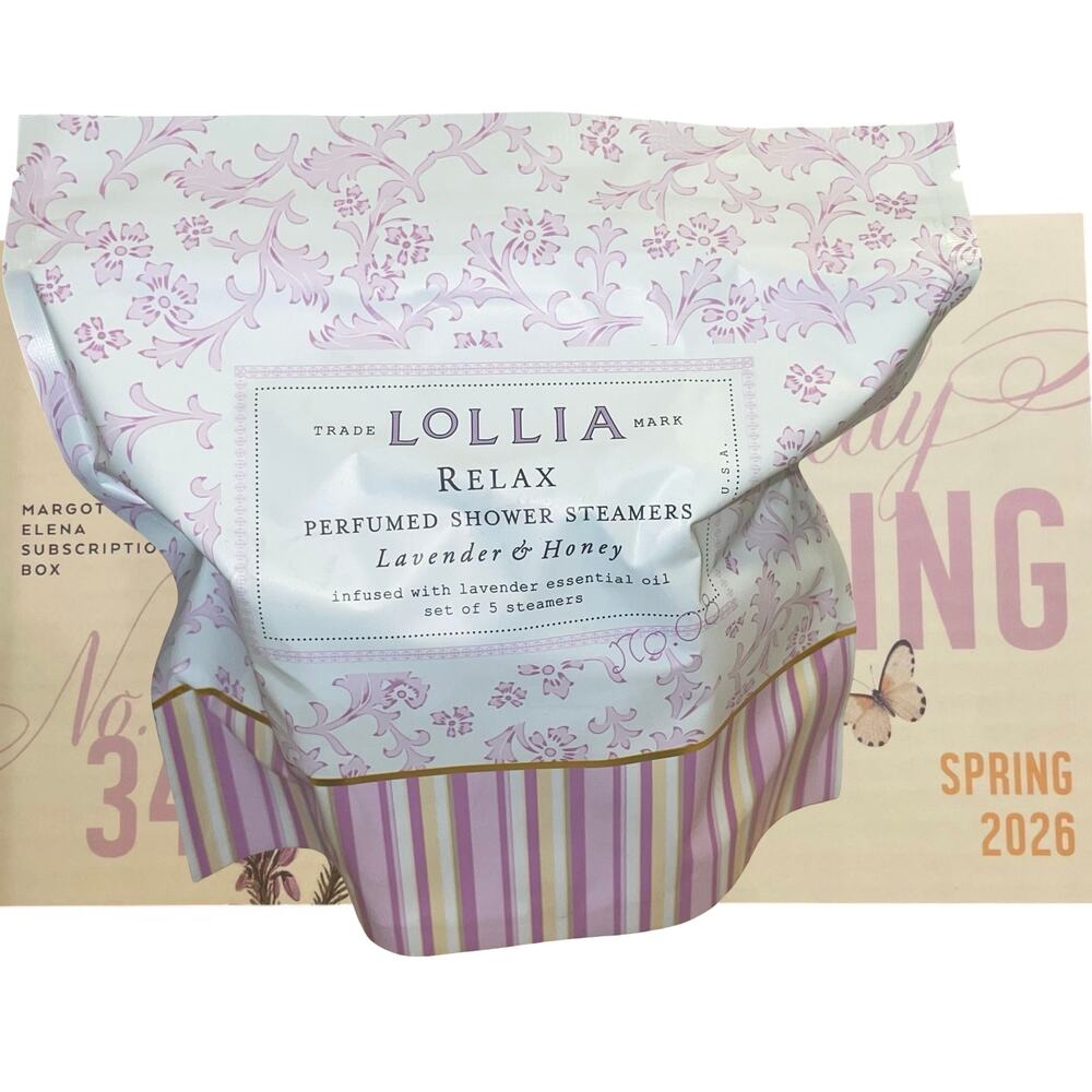 Lollia Relax Perfumed Shower Steamers Lavender Honey 5ct Margot Elena Spring '26